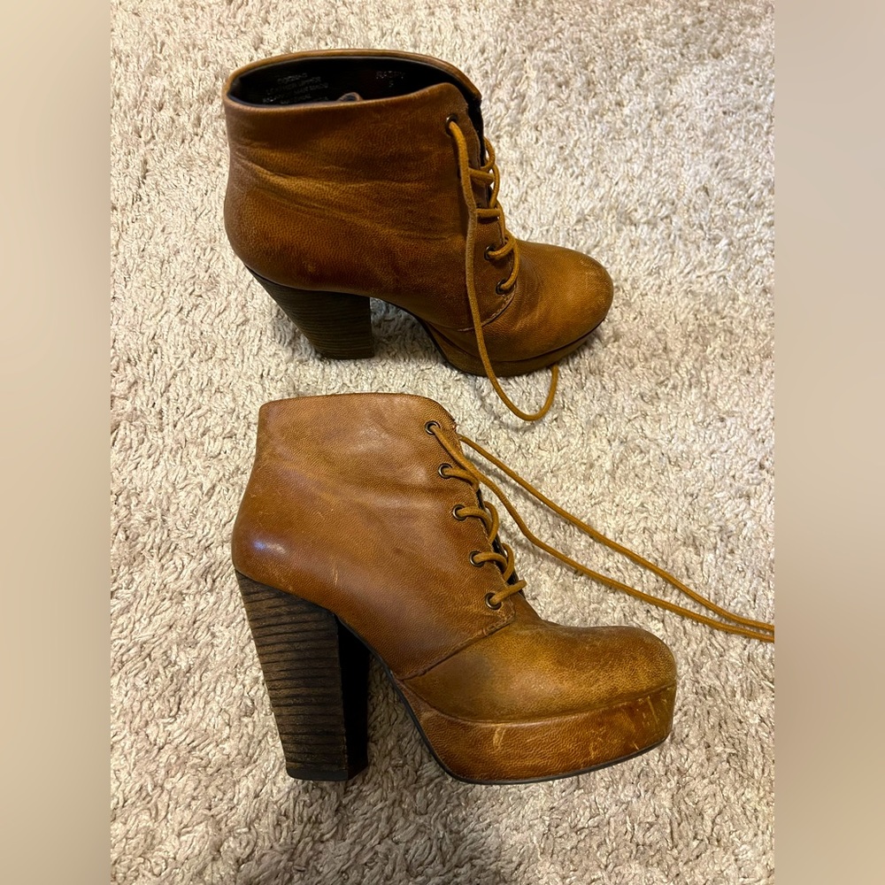 Women’s Brown Leather Booties
